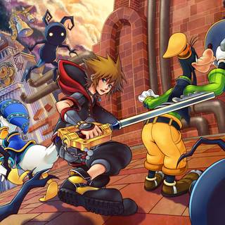 Sora, Donald Duck, and Goofy