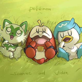 Sprigatito, Fuecoco, and Quaxly