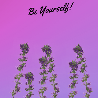 Be Yourself Encouraging Wallpaper