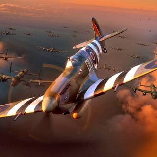 World War II fighter planes wallpaper