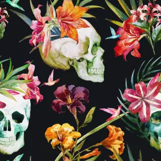 Flowers And Skulls