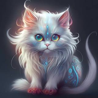 Cute Fantasy Cat