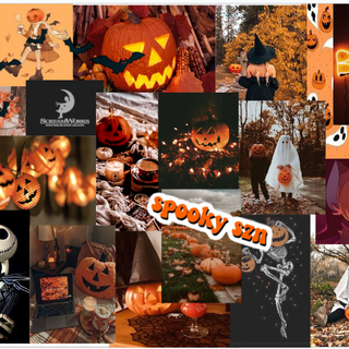 Aesthetic halloween collage