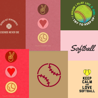 Softball Collage