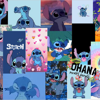 Stitch background collage 