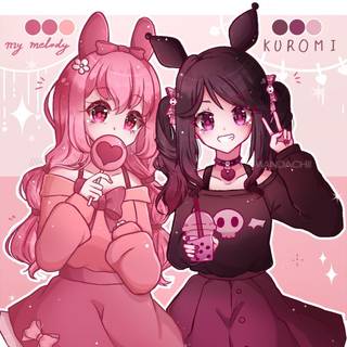 my melody and kuromi