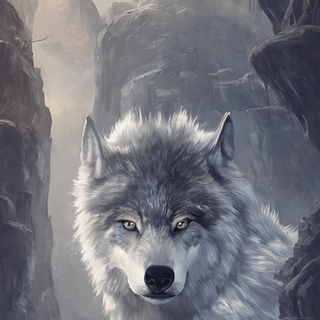 stunning fantasy wolf