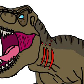 Connor (t.rex) victory roar