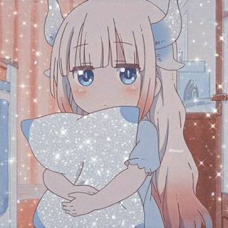 cute aesthetic preppy filter sparkles glitter edited dragon girl pfp kawaii anime