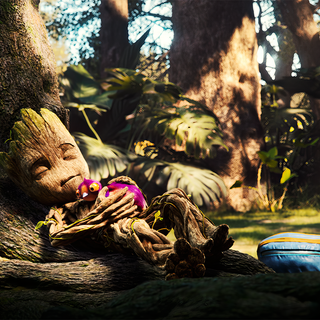 Groot with a Bird, I Am Goot