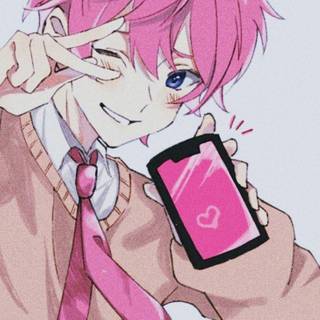 Pink Anime Boy