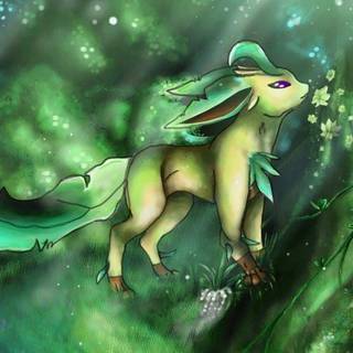 leafeon in the forest