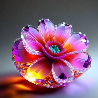 Flower of glass