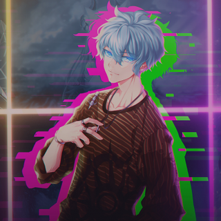 Glitchy Hot Anime Boy