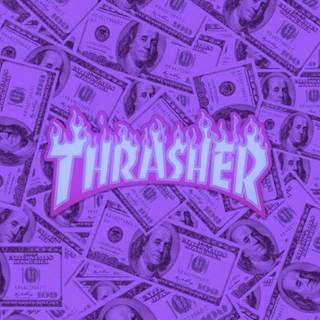 THRASHER purple wallapaper