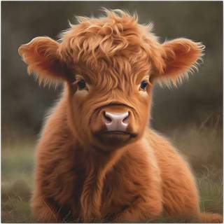 Miniature highland cow