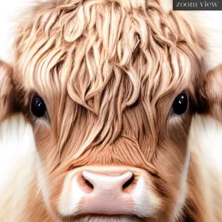 Miniature highland cow 