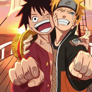 Luffy and Naruto