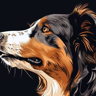 Majestic Gaze in Darkness