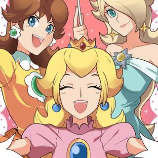 Princess Peach, Daisy and Rosalina