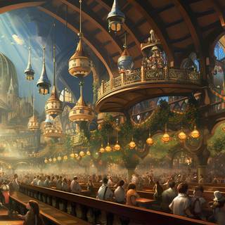 Joyful Oktoberfest Beer Hall Celebration