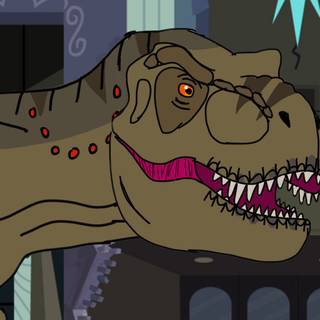 Connor in t.rex form