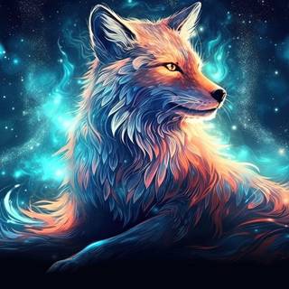 Celestial Beast in Cosmic Realm