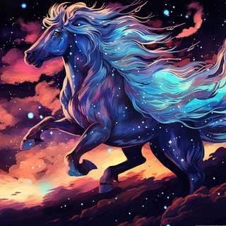 Celestial Beast in Cosmic Realm