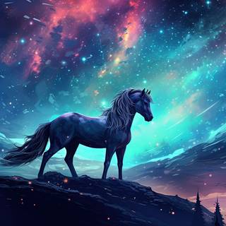 Celestial Beast in Cosmic Realm