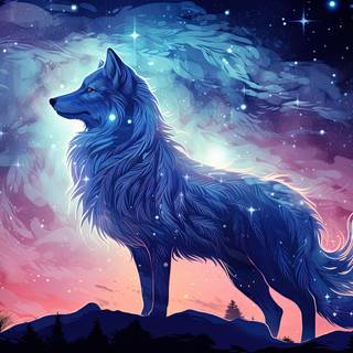 Celestial Beast in Cosmic Realm