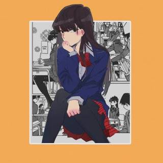 Komi-San Manga Desktop Wallpaper