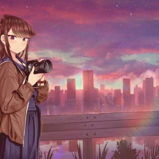 Komi-San Sunset Photo, Desktop Wallpaper