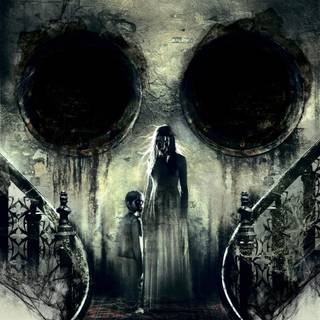 Spooky Mother and Daughter Desktop Wallpaper