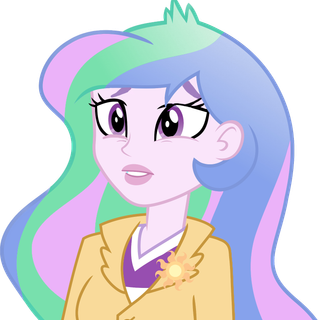 Principal Celestia worried/sad Equestria Girls Vector