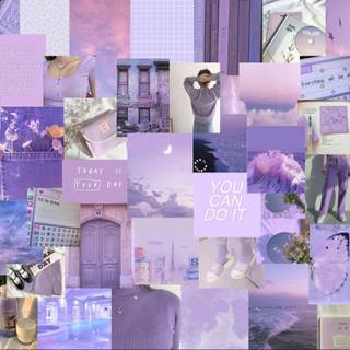 Aesthetic collage lavender purple vibe