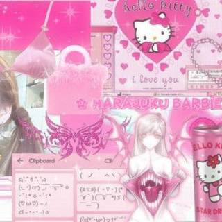 Gyaru Cute "Cyber" core Desktop Wallpaper