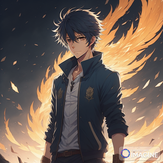 Fire Anime Boy Profile Picture