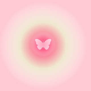 Aesthetic Pink Butterfly Desktop Wallpaper