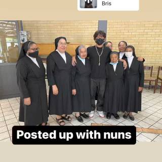 With some nuns