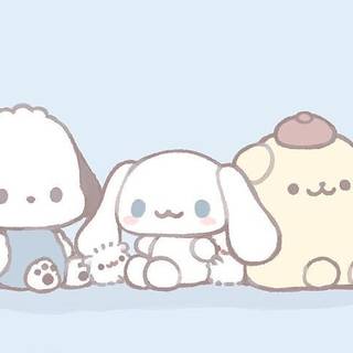 Pompompurin, Cinnaminroll, and Pochacco