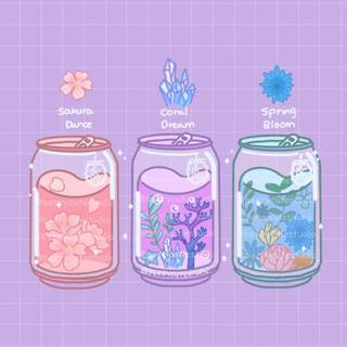 Aesthetic kawaii drinks