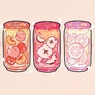Kawaii drink soda art