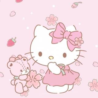 Sakura Hello Kitty Phone Wallpaper