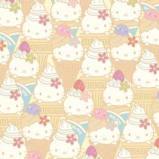 Hello Kitty Ice Cream Desktop Wallpaper