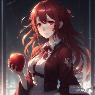 Redhead Anime Japanese English Teacher 