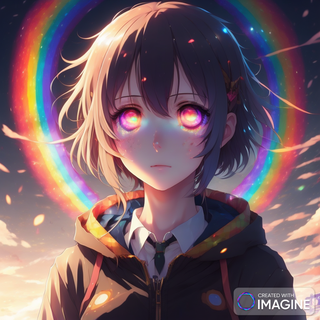 Majestic Rainbow Eyed Anime Girl