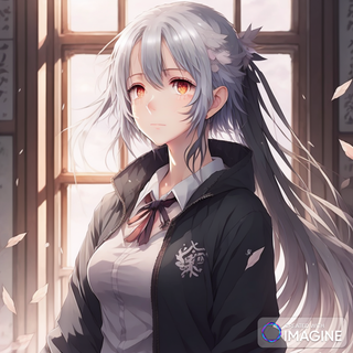 Generic Gray Haired Anime Girl