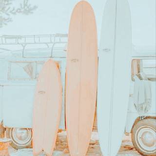 Aesthetic Pastel Surfboard