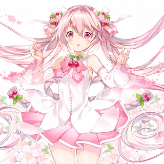 Surprised Cherry Sakura Miku