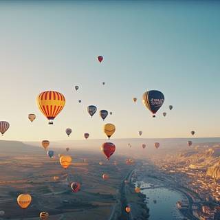 Majestic Sunset Flight over Cappadocia